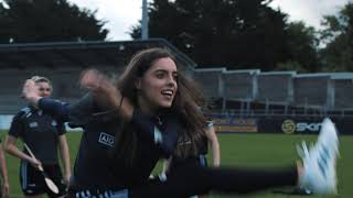 Dublin GAA Ladies and Camogie players show their skills [upl. by Alleinnad653]