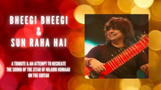 Bheegi Bheegi amp Sun Raha Hai  ZitarGuitar Solo [upl. by Valerian]