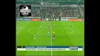 Alemania 0 vs Argentina 1 Amistoso 2010 Higuain Veron Messi FUTBOL RETRO TV [upl. by Ogden]