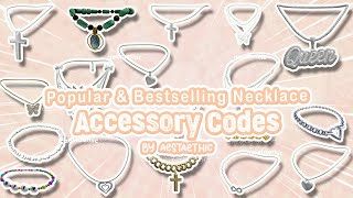 popular NECKLACE Accessory Codes for bloxburg amp berry avenue roblox brookhaven berryavenuecodes [upl. by Ardnahc]