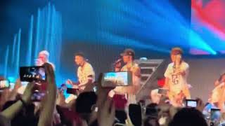 CNCO concert performing fan Enamorada performance on stage live [upl. by Nylessej111]