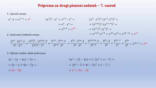 Priprema za drugi pismeni zadatak 7 razred [upl. by Zerep]