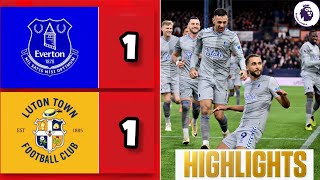 Luton Town vs Everton 11 Highlights  Premier League 2024  Adebayo Goals  CalvertLewin Goal [upl. by Jeffry]