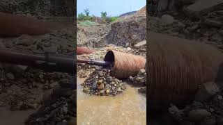 The process of removing stones from the pipe [upl. by Aig63]