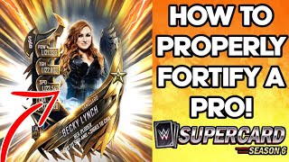 HOW TO PROPERLY FORTIFY A CARD  PRO Noology WWE SuperCard SEASON 6 TIPS AND TRICKS [upl. by Enelegna]