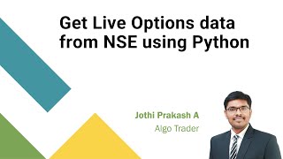 Get Live Options data from NSE using Python [upl. by Oicnoel]