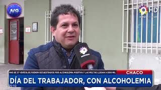 NOTICIERO 9 MATÍAS BREARD DÍA DEL TRABAJADOR CON ALCOHOLEMIA [upl. by Iidnarb]