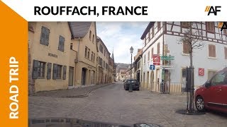 Rouffach France  drive through the small beautiful village  France roadtrip [upl. by Eladnek804]