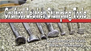 Leather Craft 7 Leather stamping tools for beginners [upl. by Reklaw]