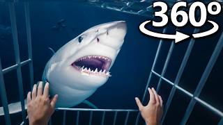 SHARKS in 360°  VR  4K 😧 [upl. by Yurik]