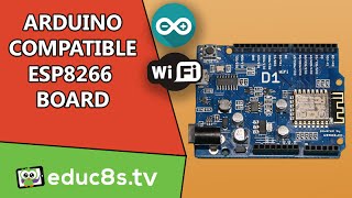 Arduino Tutorial First look at the WeMos D1 Arduino compatible ESP8266 Wifi Board from Banggoodcom [upl. by Leirbaj]