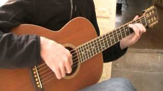 Michael Dunnigan plays AJLucas allmahogany 00 guitar [upl. by Azrim536]