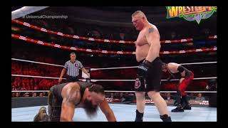 Braun Strowman Knees Brock Lesnar Forreal [upl. by Aenet]