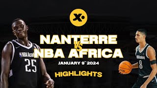 Nanterre vs NBA Academy Africa  Game highlights [upl. by Woermer901]