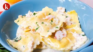 Creamy Lobster Ravioli Sauce Recipe [upl. by Adnalram]