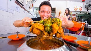 Malaysian Food in Melaka 🇲🇾 SPECIAL SATAY  Asam Pedas and Chicken Rice Balls  Malacca Malaysia [upl. by Auhsuoj]