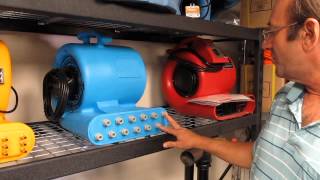 Wall Drying Air Mover Showdown Viking PDS21 vs the competition [upl. by Dnomra]