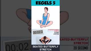 Kegels Seated Butterfly Stretch Exercise Menguatkan Panggul Merapatkan Miss V  Part 5 shorts [upl. by Susanne917]