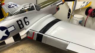 Hangar 9 P51 60CC electric conversion final thoughts [upl. by Beera988]