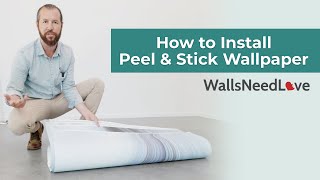 How to Install Peel amp Stick Wallpaper The Easy Way [upl. by Revart190]