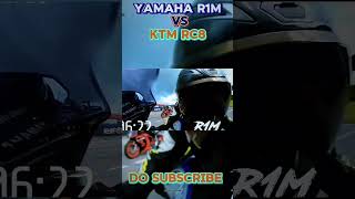 KTM RC8 VS YAMAHA R1M DRAG RACE [upl. by Adnala]