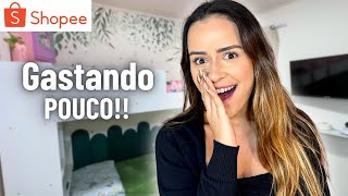 DECORANDO QUARTO COM A SHOPEE  As melhores compras para casa na Shopee [upl. by Meggi]