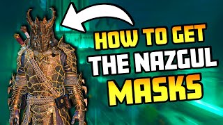 THE BEST GEAR IN THE GAME How to get the Nazgûl Masks in Shadow of War Guide [upl. by Yehs]