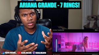 oh SHE made this SONG Ariana Grande  7 Rings official video reaction [upl. by Nolita493]