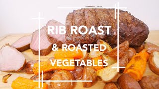 RIB ROAST AND ROASTED VEGETABLES [upl. by Ger142]