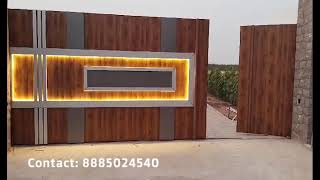 Sliding Gate with LED Smart Lights and Remote  Automation [upl. by Nalor]