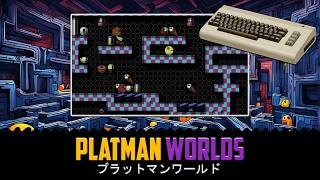 PLATMAN WORLDS  a hidden gem of a PacMan inspired game on the Commodore 64 with commentary [upl. by Yremrej]