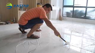 Kastar ceramic tile sealer field construction video [upl. by Elyrrad]