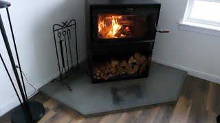 DIY Wood Stove Concrete Hearth  Part 1 [upl. by Evoy346]