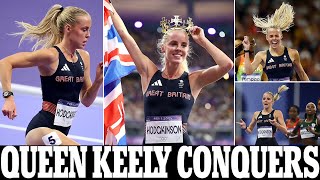 Paris Olympics 2024 Keely Hodgkinson clinches magical womens 800m GOLD  as Team GB star lives [upl. by Devinna]