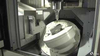 Automated Full 5Axis Mold Machining on D200Z VMC [upl. by Giarc]