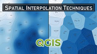 Spatial Interpolation Techniques in QGIS [upl. by Rondi]