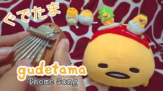 GUDETAMA ぐでたま Theme Song on 8 Keys Mini Kalimba  KALIMBA COVER  Easy Tabs [upl. by Eelyak]