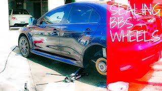 How I Clean My Evo X Forged BBS Wheels VLOG Prepping My Wheels for Install on My Evo VIII RS [upl. by Bohun279]