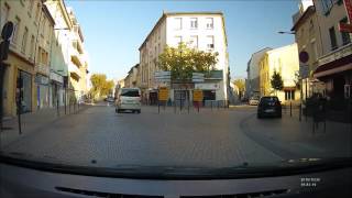 Traversée de la ville de Valence Drôme France  Dashcam France Tourisme [upl. by Lezirg]