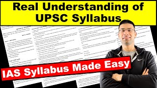 Real Understanding of UPSC Syllabus  IAS Syllabus Made Easy  Gaurav Kaushal [upl. by Jarrod]