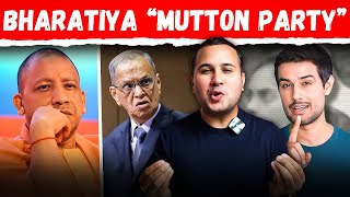 Bharatiya Mutton Party  Dhruv Rathee  Narayan Murthy [upl. by Euqitsym]