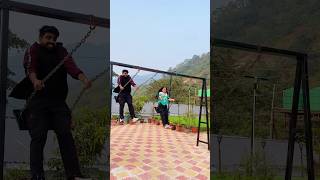 Rishikesh mein jhoola Swing Jhula 🛝😍 priyalkukreja shorts ytshorts [upl. by Nerua]