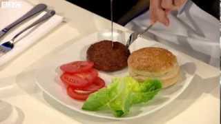 Worlds first lab grown burger is eaten in London [upl. by Fineberg418]