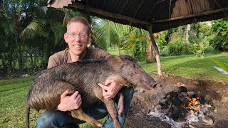 10 Day Hawaii Adventure  Cooking Feral Pigs amp Polynesian Survival Skills [upl. by Danieu]