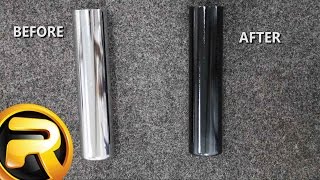 How to Spray Paint Chrome Black [upl. by Anisirhc]