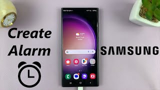 How To Set Alarm On Samsung Phone [upl. by Ainocal]