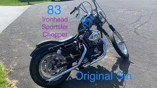 1983 Harley Ironhead Sportster Chopper “Original Sin” [upl. by Pember]