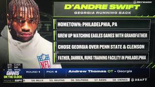 DETROIT LIONS DRAFT DANDRE SWIFT NFL DRAFT 2020 [upl. by Adihaj183]