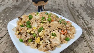 Simple Blackstone Chicken Fried Rice [upl. by Courcy]