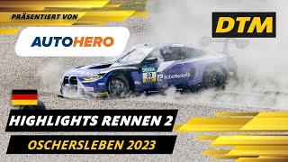 DTM Oschersleben Highlights präsentiert von Autohero Christian Engelhart gewinnt Rennen 2 [upl. by Egan]